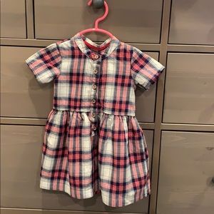 Carter’s 18mo short sleeve plaid flannel dress